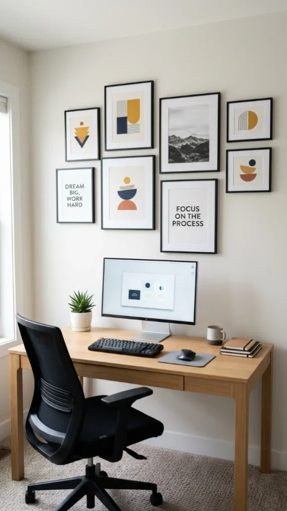 Add a Clean Gallery Wall