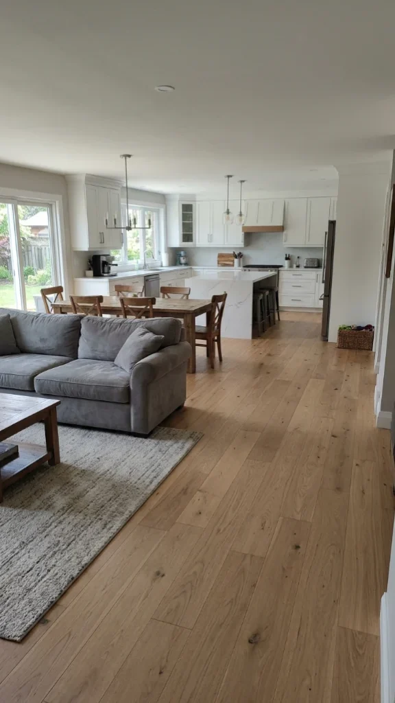 Continuous Flooring Across Zones