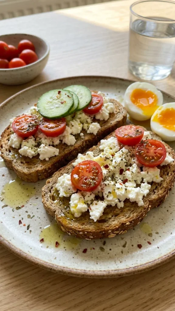 Mediterranean Feta Toast