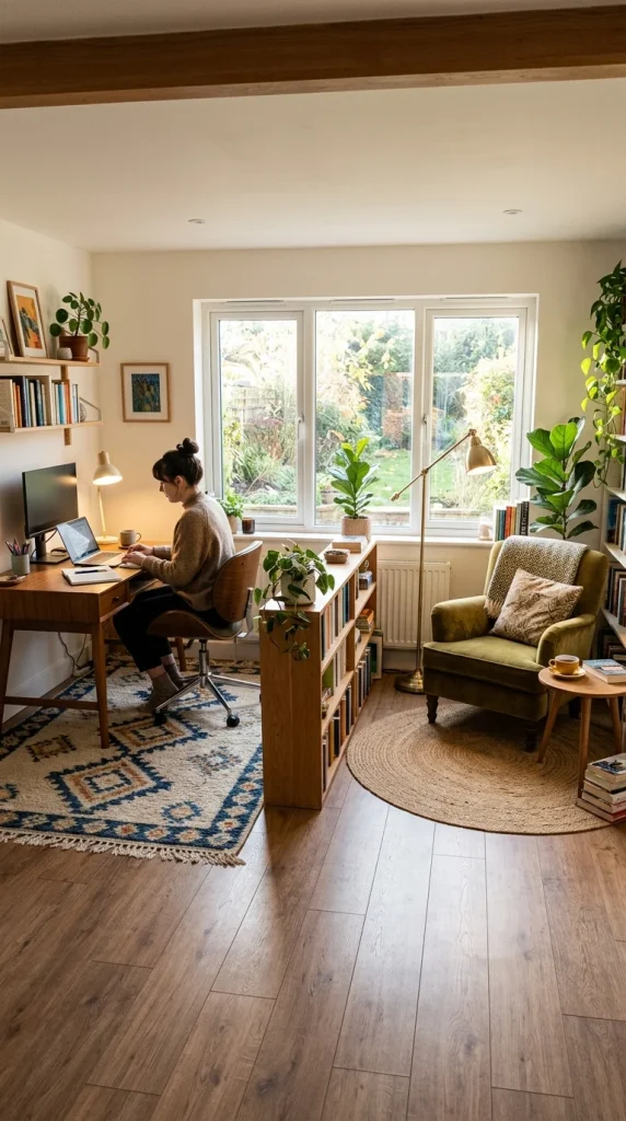 Study Zones: Zoning with Rugs, Screens, or Furniture