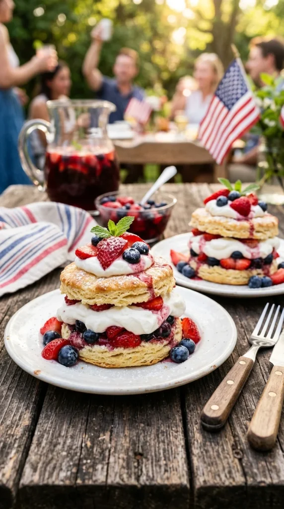Berry Shortcakes with Fresh Whipped Cream